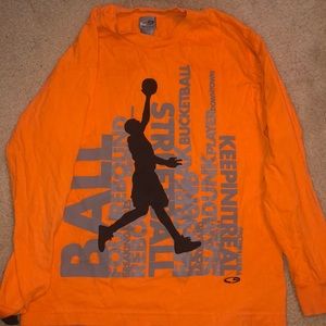 Long sleeve basketball shirt